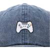 imageDALIX Game Controller Embroidered Dad Cap Cotton Baseball Cap MenWashed Navy Blue