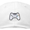 imageDALIX Game Controller Embroidered Dad Cap Cotton Baseball Cap MenWhite