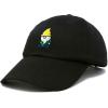 imageDALIX Gnome Embroidered Cotton Baseball Cap Adjustable Dad Hat MensBlack