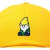 imageDALIX Gnome Embroidered Cotton Baseball Cap Adjustable Dad Hat MensGold