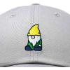 imageDALIX Gnome Embroidered Cotton Baseball Cap Adjustable Dad Hat MensGray