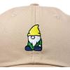 imageDALIX Gnome Embroidered Cotton Baseball Cap Adjustable Dad Hat MensKhaki