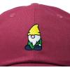 imageDALIX Gnome Embroidered Cotton Baseball Cap Adjustable Dad Hat MensMaroon