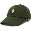 imageDALIX Gnome Embroidered Cotton Baseball Cap Adjustable Dad Hat MensOlive