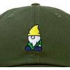 imageDALIX Gnome Embroidered Cotton Baseball Cap Adjustable Dad Hat MensOlive