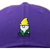 imageDALIX Gnome Embroidered Cotton Baseball Cap Adjustable Dad Hat MensPurple
