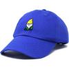 imageDALIX Gnome Embroidered Cotton Baseball Cap Adjustable Dad Hat MensRoyal Blue