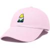 imageDALIX Gnome Embroidered Cotton Baseball Cap Adjustable Dad Hat MensWashed Pink