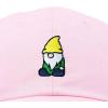 imageDALIX Gnome Embroidered Cotton Baseball Cap Adjustable Dad Hat MensWashed Pink