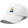 imageDALIX Gnome Embroidered Cotton Baseball Cap Adjustable Dad Hat MensWhite