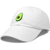 imageDALIX Green Avocado Hat Mens Womens Food Baseball Cap WashedWhite