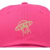 imageDALIX UFO Embroidered Alien Dad Hat Cotton Baseball Cap Adjustable MensHot Pink