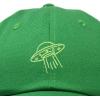 imageDALIX UFO Embroidered Alien Dad Hat Cotton Baseball Cap Adjustable MensKelly Green