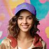 imageDALIX UFO Embroidered Alien Dad Hat Cotton Baseball Cap Adjustable MensLavender