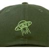 imageDALIX UFO Embroidered Alien Dad Hat Cotton Baseball Cap Adjustable MensOlive