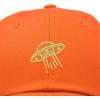 imageDALIX UFO Embroidered Alien Dad Hat Cotton Baseball Cap Adjustable MensOrange