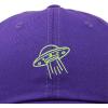 imageDALIX UFO Embroidered Alien Dad Hat Cotton Baseball Cap Adjustable MensPurple