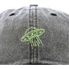 imageDALIX UFO Embroidered Alien Dad Hat Cotton Baseball Cap Adjustable MensWashed Black