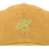 imageDALIX UFO Embroidered Alien Dad Hat Cotton Baseball Cap Adjustable MensWashed Gold