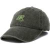 imageDALIX UFO Embroidered Alien Dad Hat Cotton Baseball Cap Adjustable MensWashed Gray