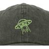 imageDALIX UFO Embroidered Alien Dad Hat Cotton Baseball Cap Adjustable MensWashed Gray