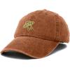 imageDALIX UFO Embroidered Alien Dad Hat Cotton Baseball Cap Adjustable MensWashed Orange