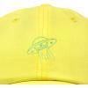 imageDALIX UFO Embroidered Alien Dad Hat Cotton Baseball Cap Adjustable MensYellow