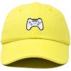 imageDALIX Game Controller Embroidered Dad Cap Cotton Baseball Cap MenYellow