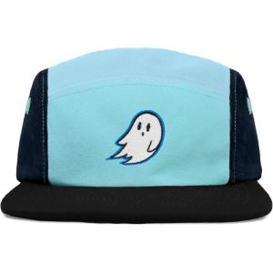 imageDALIX Embroidered Ghost 5 Panel Camper Hat Cap Cotton Baseball Hat MenLight Blue Black