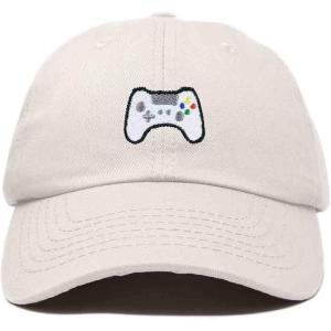 imageDALIX Game Controller Embroidered Dad Cap Cotton Baseball Cap MenBeige