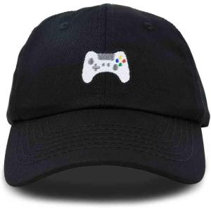 imageDALIX Game Controller Embroidered Dad Cap Cotton Baseball Cap MenBlack