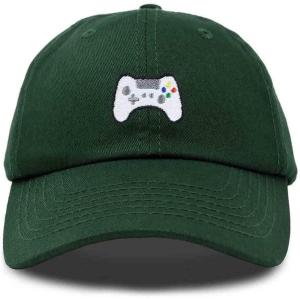 imageDALIX Game Controller Embroidered Dad Cap Cotton Baseball Cap MenDark Green