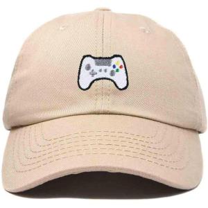 imageDALIX Game Controller Embroidered Dad Cap Cotton Baseball Cap MenKhaki