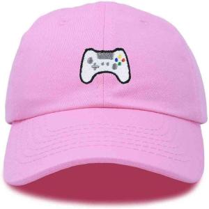 imageDALIX Game Controller Embroidered Dad Cap Cotton Baseball Cap MenLight Pink