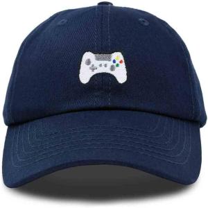 imageDALIX Game Controller Embroidered Dad Cap Cotton Baseball Cap MenNavy Blue