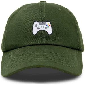 imageDALIX Game Controller Embroidered Dad Cap Cotton Baseball Cap MenOlive