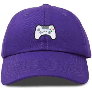 imageDALIX Game Controller Embroidered Dad Cap Cotton Baseball Cap MenPurple