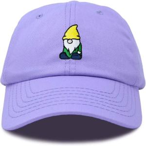 imageDALIX Gnome Embroidered Cotton Baseball Cap Adjustable Dad Hat MensLavender