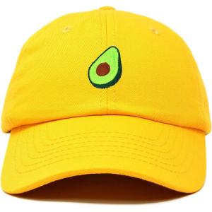 imageDALIX Green Avocado Hat Mens Womens Food Baseball Cap WashedGold