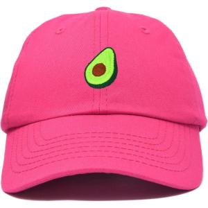 imageDALIX Green Avocado Hat Mens Womens Food Baseball Cap WashedHot Pink