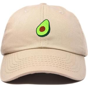 imageDALIX Green Avocado Hat Mens Womens Food Baseball Cap WashedKhaki