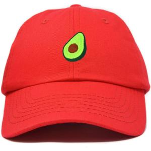 imageDALIX Green Avocado Hat Mens Womens Food Baseball Cap WashedRed