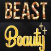 imageDALIX Beauty and Beast Hat Set Men Women Flat Bill Couples CapBlack