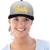 imageDALIX Beauty and Beast Hat Set Men Women Flat Bill Couples CapBlack Light Gray