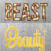 imageDALIX Beauty and Beast Hat Set Men Women Flat Bill Couples CapBlack Light Gray