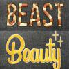 imageDALIX Beauty and Beast Hat Set Men Women Flat Bill Couples CapDark Gray