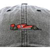imageDALIX Formula Racing Car Embroidered Cap Cotton Baseball Summer Cool Dad Hat MensWashed Black