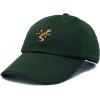 imageDALIX Gecko Cap Embroidered Mens Cotton Dad Hat Baseball HatDark Green