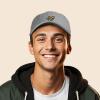 imageDALIX Gecko Cap Embroidered Mens Cotton Dad Hat Baseball HatGray