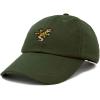 imageDALIX Gecko Cap Embroidered Mens Cotton Dad Hat Baseball HatOlive